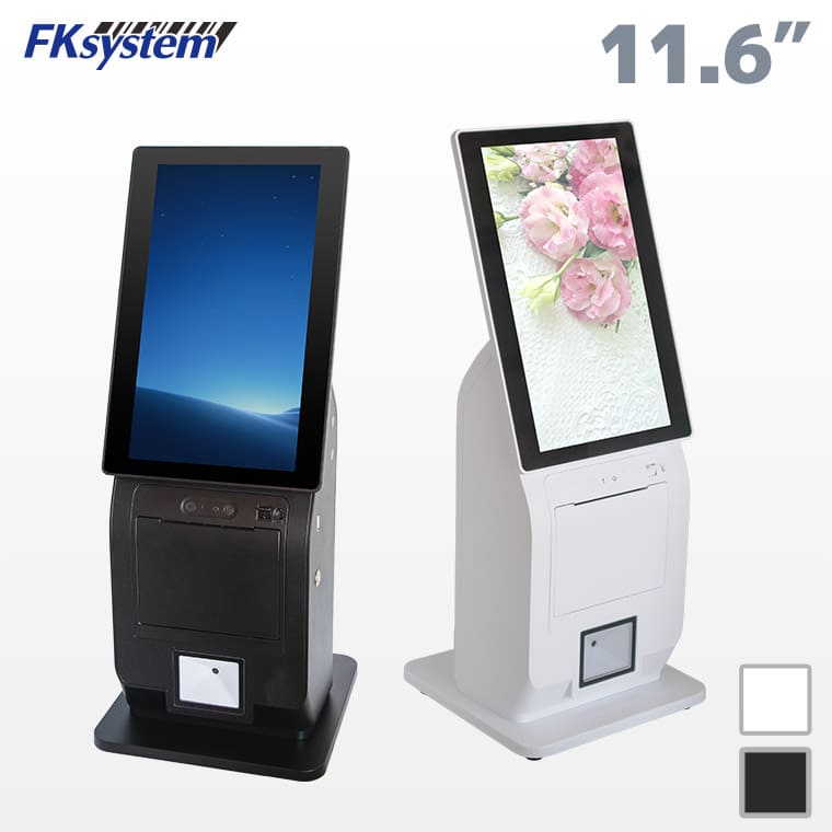 KIO-116 エフケイシステム 1D2Dスキャナー＆プリンター内蔵 キオスク端末 | FKsystem