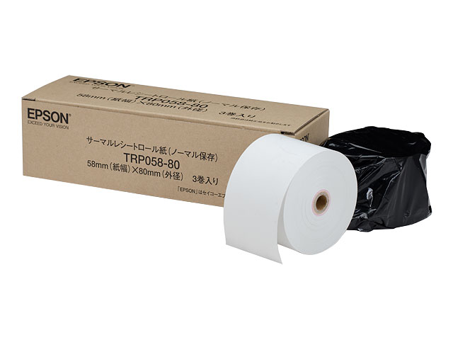 エプソン TRP058-80 58mm幅 感熱レシート紙の画像